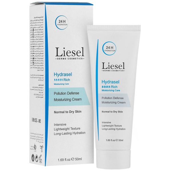 کرم مرطوب کننده و آبرسان لایسل مدل ریچ هیدراسل مناسب پوست معمولی و خشک 50 میلی لیتر