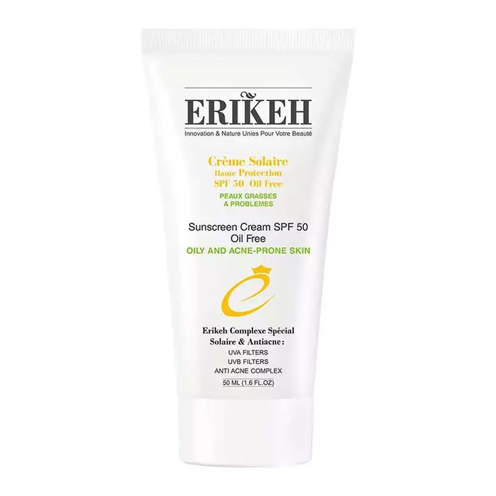 ضد آفتاب فاقد چربی آنتی آکنه بی رنگ اریکه