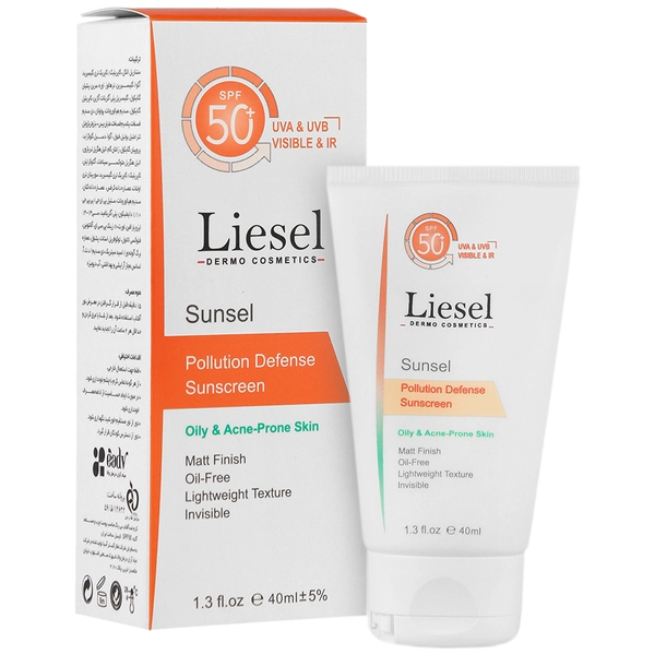 کرم ضد آفتاب پوست چرب لایسل SPF50 (بی رنگ)